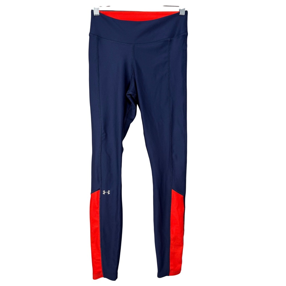 Under Armour Auburn Tigers Navy Red Athletic Leggings Womens‎ Size SM